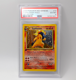 2000 POKEMON NEO GENESIS 1ST EDITION #17 TYPHLOSION-HOLO PSA 6 - Image 1