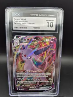 Pokemon Espeon V 080/069 s6a Eevee Heroes Japanese CGC 10 Full Art Secret Rare - Image 1