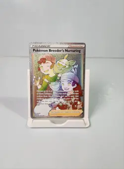 Pokemon Breeder's Nurturing 195/189 Secret Rare SWSH Darkness Ablaze - Image 1