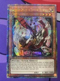 Ghost Ogre & Snow Rabbit Quarter Century Secret Rare RA02 Near Mint Yugioh - Image 1