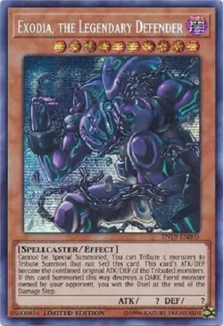 Yugioh Exodia the Legendary Defender Limited Secret Rare - Free Holographic Card - Image 1