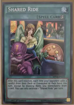 YuGiOh Shared Ride Secret Rare 1st Edition MP14-EN231 - Image 1