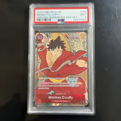 2024 One Piece EN English Version 1st Anv Set #006 Monkey D. Luffy PSA 9 MINT - Image 1