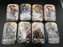 ONE PIECE CARD GAME - TIN PACK ART SET VOL. 2 (TS-02, OP13) x 8 READY TO SHIP - Image 1