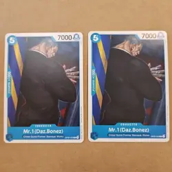 2x One Piece Mr.1(Daz.Bonez) (OP09-055/229) OP09 Emperors in the New World NM - Image 1