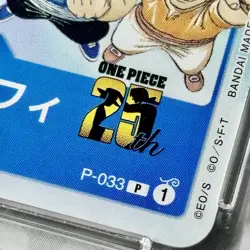 Ace 10 Monkey D Luffy P-033 PROMO Weekly Shonen Jump 2023 ONE PIECE Card - Image 2