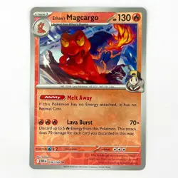 Pokemon Card Ethan's Magcargo Destined Rivals Reverse Holo Rare 036/182 NM - Image 1