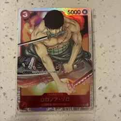 One Piece Card Game TCG Roronoa Zoro ST01-013 SR Holo Japanese - Image 1