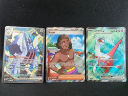 Pokemon Surging Sparks SV08 (SSP)- Lot of 3 full art cards. All NM - Image 1