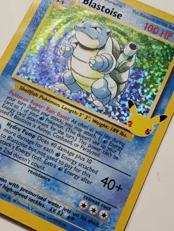 HOLO Blastoise 2/102 NM / M - Pokemon 25th Celebrations Secret Rare Classic Card - Image 4