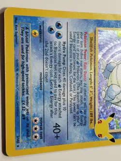 HOLO Blastoise 2/102 NM / M - Pokemon 25th Celebrations Secret Rare Classic Card - Image 5