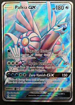 Palkia GX 119/131 Full Art Forbidden Light Ultra Rare Holo Pokemon Card NM - Image 1