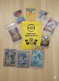 Pokemon Mystery Pack💎Potential Graded 8-10 card(1 of 5)💎Hit Card Guaranteed #2 - Image 1