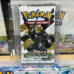 Pokemon Black and White Legendary Treasures Booster Pack Sealed Zekrom Art - Image 1