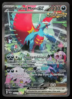 Roaring Moon ex 251/182 Special Illustration Rare Paradox Rift Pokemon Card - Image 1