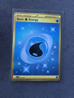 Pokemon TCG Water Energy Paldea Evolved Gold Hyper Rare Card 279/193 - Image 1