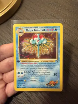Pokemon TCG Misty's Tentacruel 10/132 Gym Heroes 1st Edition Holo - SWIRL 🌀 LP+ - Image 5