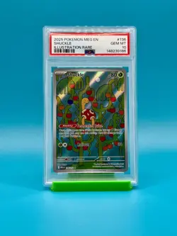 PSA 10 - 2025 Pokemon Mega Evolutions, EN, Shuckle, Illustration Rare - Image 1