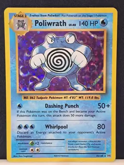 Pokemon TCG Poliwrath 25/108 Evolutions XY Holo Rare NM/MT - Image 2