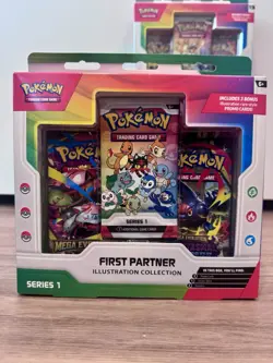 Pokemon First Partner Illustration Collection Series 1 Box New Sealed 4X Set - Image 2