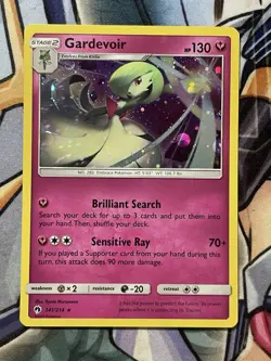 Pokemon TCG HOLO BLEED ERROR Gardevoir - 141/214 (Cosmos Holo) NM - Image 1