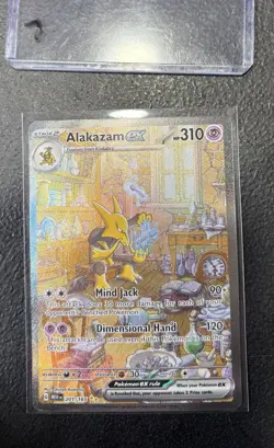 Pokemon Alakazam ex 201/165 Scarlet & Violet 151 Special Illustration Rare NM - Image 1