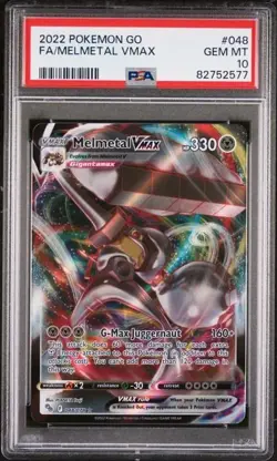 2022 POKEMON GO #048 FULL ART/MELMETAL VMAX PSA 10 - Image 1