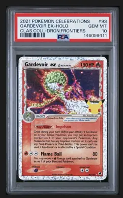 GARDEVOIR EX 2021 POKEMON TCG CELEBRATIONS CLASSIC COLLECTION HOLO #93 PSA 10 - Image 1