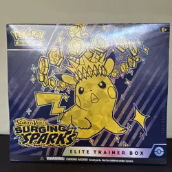 Pokemon TCG Scarlet & Violet Surging Sparks Pokemon Sealed Elite Trainer Box ETB - Image 1