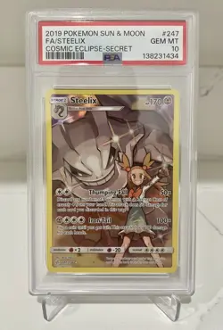 Pokemon Steelix 2019 Cosmic Eclipse 247/236 PSA 10 - Image 1