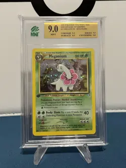 2000 Pokemon Neo Genesis Meganium Holo 1st Edition 10/111 MNT 9 Mint - Image 1