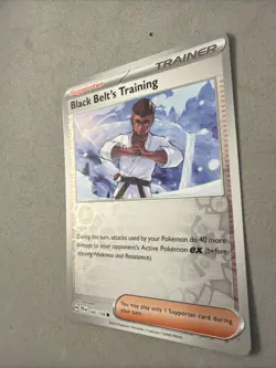 Pokemon TCG * Journey Together 145/159 Black Belt's Training Common REVERSE HOLO - Image 2