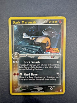 Pokemon TCG Dark Marowak 7/109 Team Rocket Returns Holo Stamped - Image 1