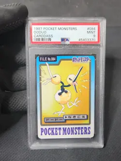 1997 Pokemon Japanese Bandai Carddass Doduo #084 Pocket Monsters PSA 9 Pokemon - Image 2