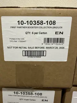Pokemon TCG First Partner ILLUSTRATION COLLECTION CASE Factory Sealed (6ct) - Image 1