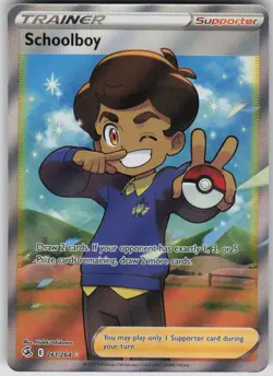 Pokemon TCG Schoolboy (Full Art) Ultra Rare SWSH08: Fusion Strike 261/264 - Image 1