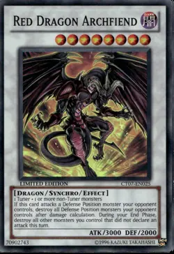 Red Dragon Archfiend Ltd Ed Super Rare CT07-EN025 Yu-Gi-Oh! - Image 1