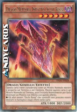 DRAGO METEORA IMPATTO OCCHI ROSSI • Rara • INOV IT028 • 1Ed • Yugioh! ANDYCARDS - Image 1