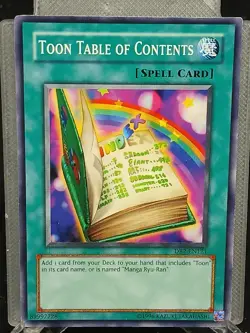 Yu-Gi-Oh! Toon Table of Contents DB2-EN121 C MP - Image 1