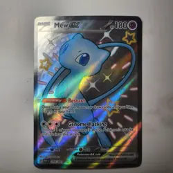 Pokemon Mew Ex Full Art Shiny Ultra Rare Holo 216/091 SV: Paldean Fates Card - Image 1