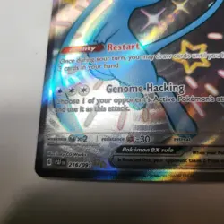 Pokemon Mew Ex Full Art Shiny Ultra Rare Holo 216/091 SV: Paldean Fates Card - Image 3