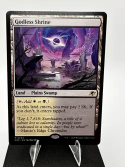 MTG Godless Shrine #254 Edge of Eternities EOE Land M/NM Magic Card - Image 1