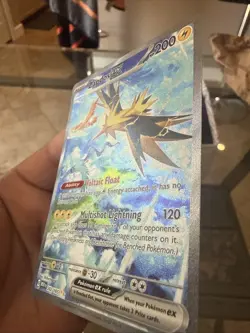 Pokemon Zapdos EX TCG Card #202/165 Scarlet & Violet 151 Series Mint Condition - Image 3
