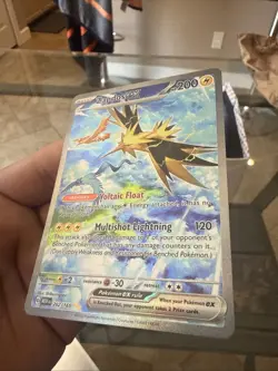 Pokemon Zapdos EX TCG Card #202/165 Scarlet & Violet 151 Series Mint Condition - Image 4