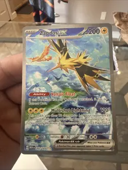 Pokemon Zapdos EX TCG Card #202/165 Scarlet & Violet 151 Series Mint Condition - Image 5