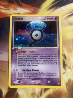 UNOWN (G) Ex Unseen Forces Holo G/28 Pokemon Card Eng Nm - Image 1