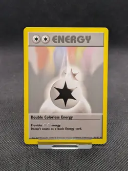 Pokemon Card Double Colorless Energy 96/102 Base Set Uncommon WOTC Played - Image 1