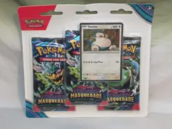 (3) Pokemon Scarlet & Violet Twilight Masquerade Booster Packs w/Snorlax Card - Image 1