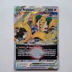 Regigigas Vstar 114/159 Crown Zenith holo rare Pokemon Card SWSH V STAR - Image 2