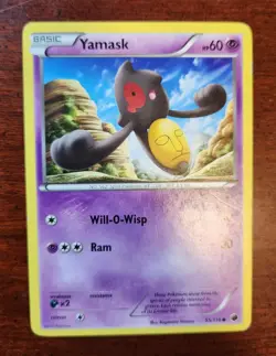 Yamask Pokemon Card, Plasma Freeze Set 55/116 - Image 1